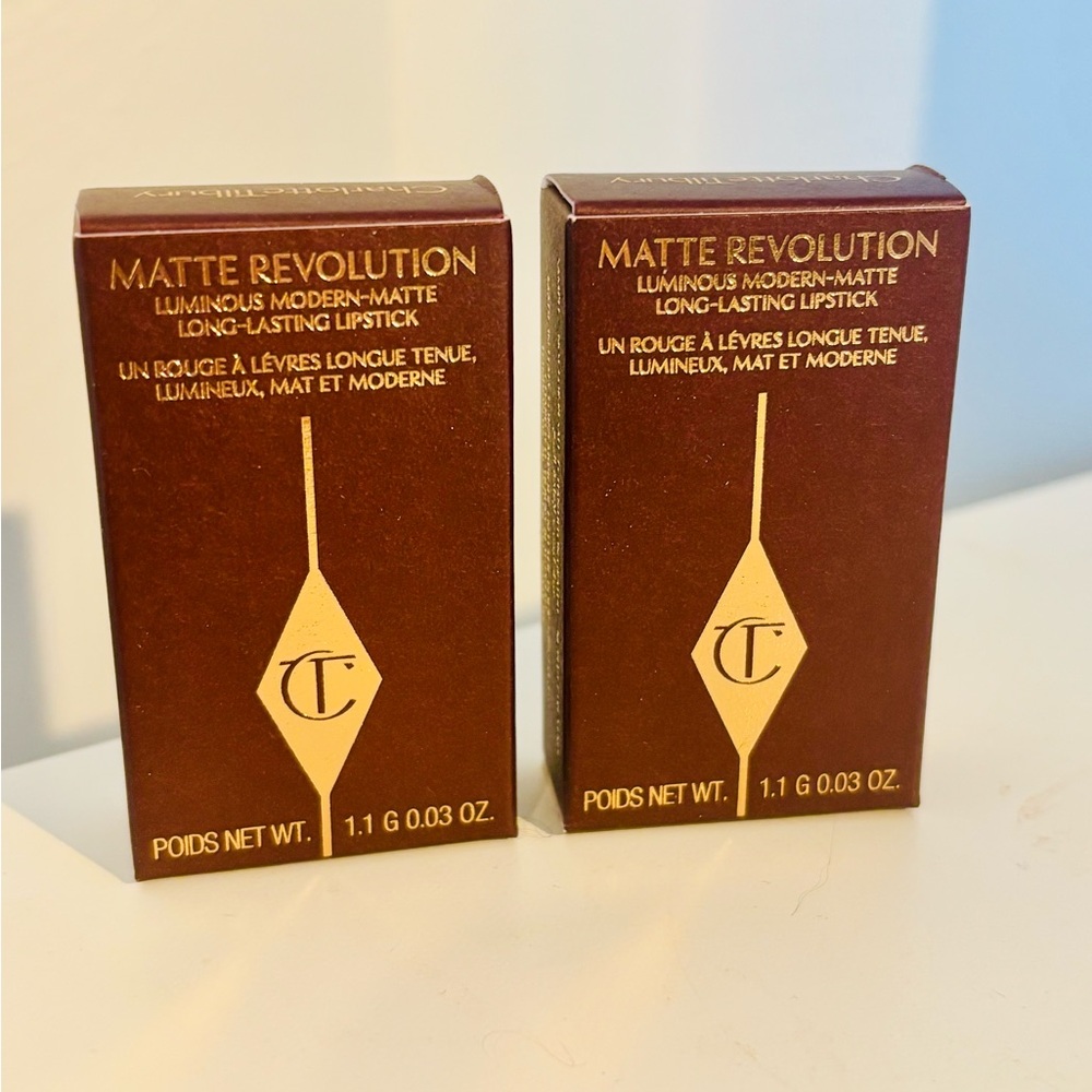 (2 pack) Charlotte Tilbury Matte Revolution Lipstick Pillow talk 1.1g/0.03oz - Picture 3 of 3